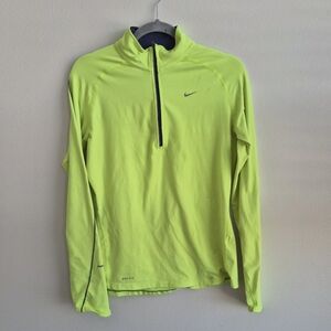 Nike Neon Yellow Long Sleeve Pullover